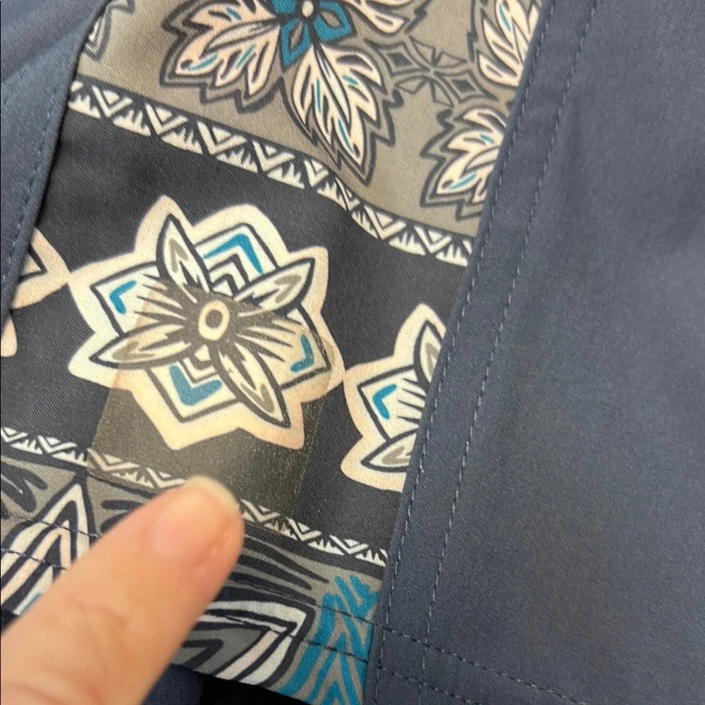 O'Neill Blue Board Shorts with Patterned‎ Stripe